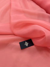 Organza Sidefata Roz Coral -  3 m Latime